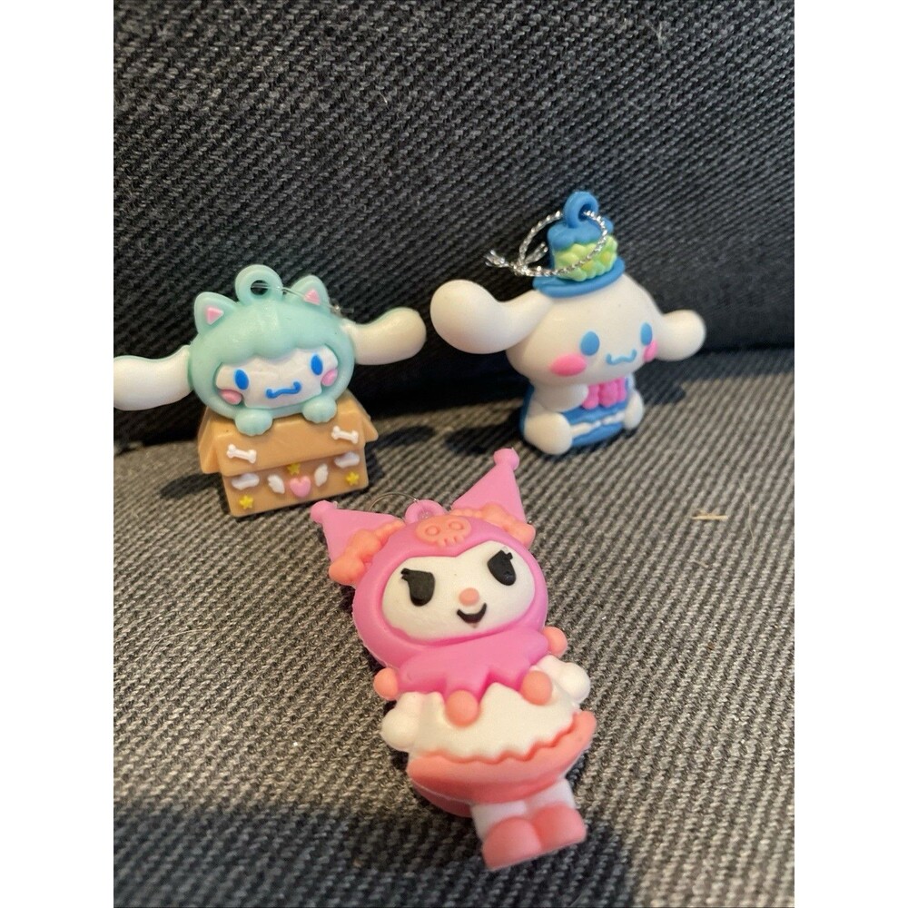 Lot of 3 Mini 2” Figures My Melody Kitty Sanrio 2000